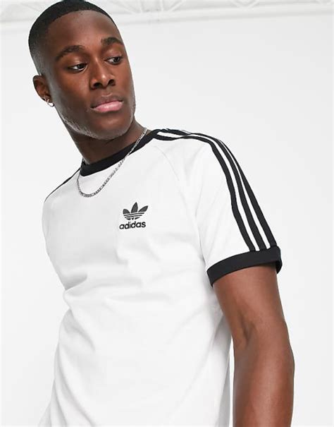 adidas weißes standart t-shirt weiß|Weiße adidas T.